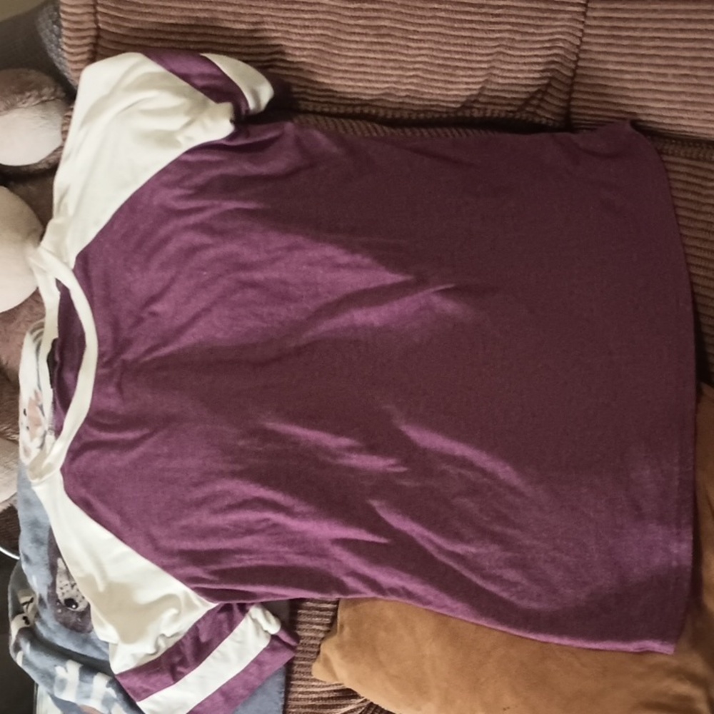Wine colored tee shirt